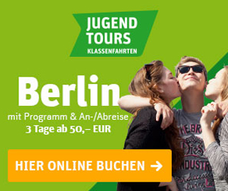 Werbeanzeige Klassenfahrten von Jugendtours